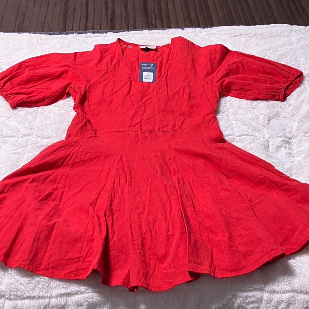 Universal Thread Bright Red Midi Dress